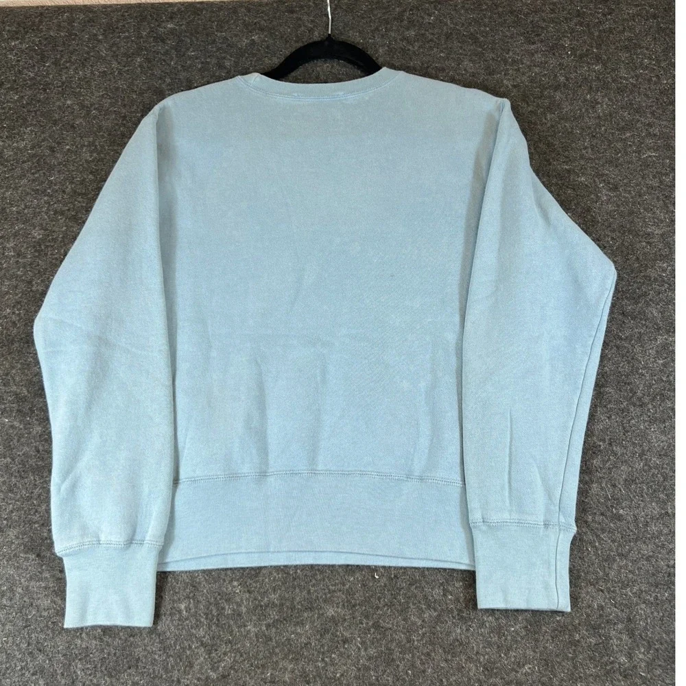 VTG 90s Polo Ralph Lauren Sport Crewneck Sweatshirt Womens Baby Blue Medium 80s